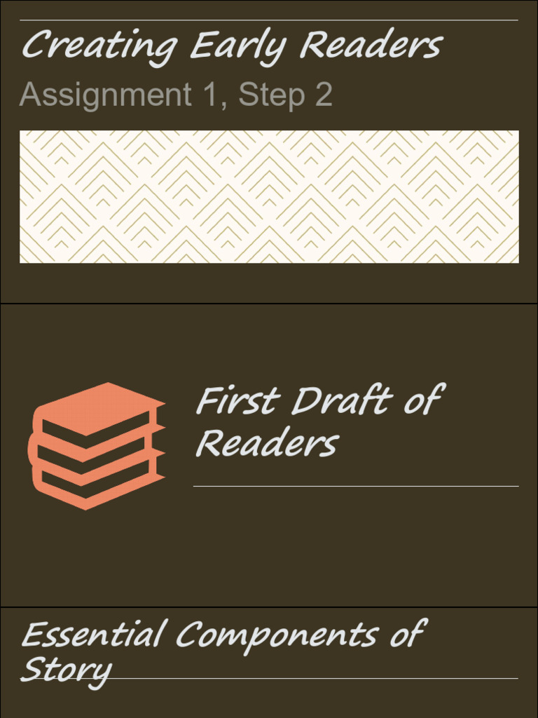 Creating Early Readers-Assignment 1, Part 2 | PDF