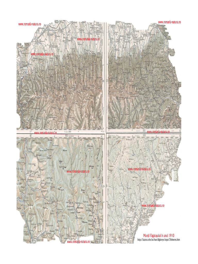 Harta Fagarasului 1910 49x35 Centimetri | PDF