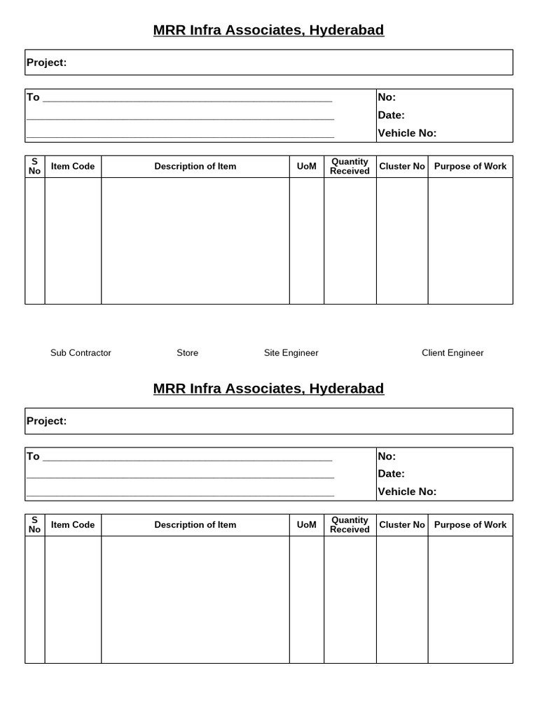 MRR Infra Project Documentation | PDF