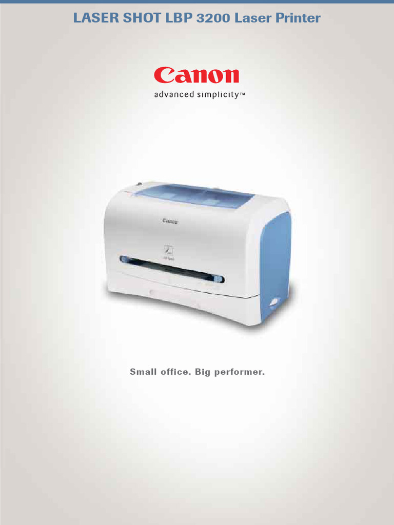 Brochure Máy in Canon LBP320 | PDF | Printer (Computing) | Computer ...