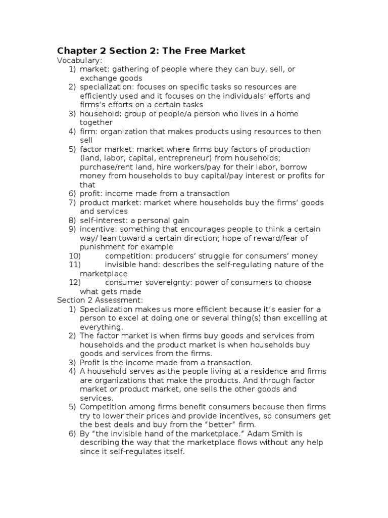 Incentives and Consumer Sovereignty in Markets | PDF