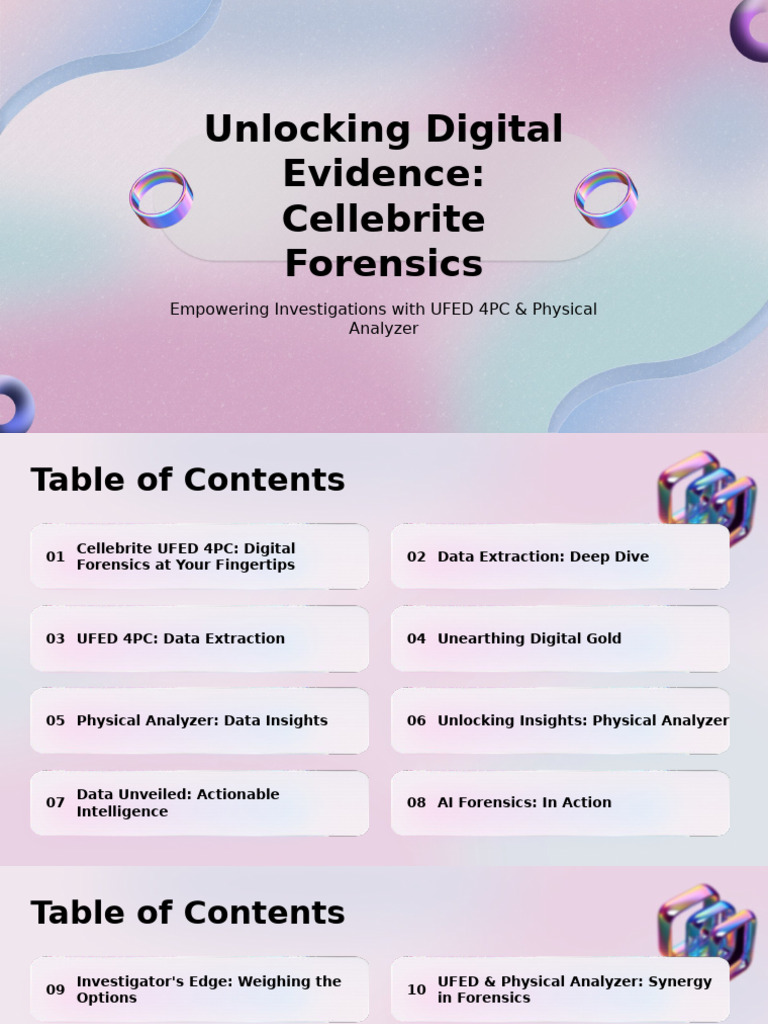 Unlocking Digital Evidence Cellebrite Forensics | PDF | Computer ...