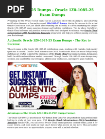 1Z0-1085-25 Exam Dumps