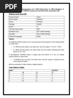 Verilog Code For 2 - 1 Multiplexer (MUX) - All Modeling Styles | PDF ...