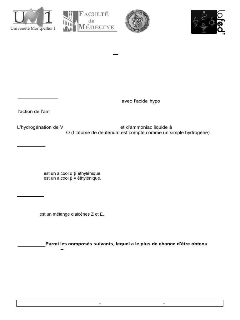 Réactions des ions alcynures en chimie | PDF | Hydroxyde de sodium ...