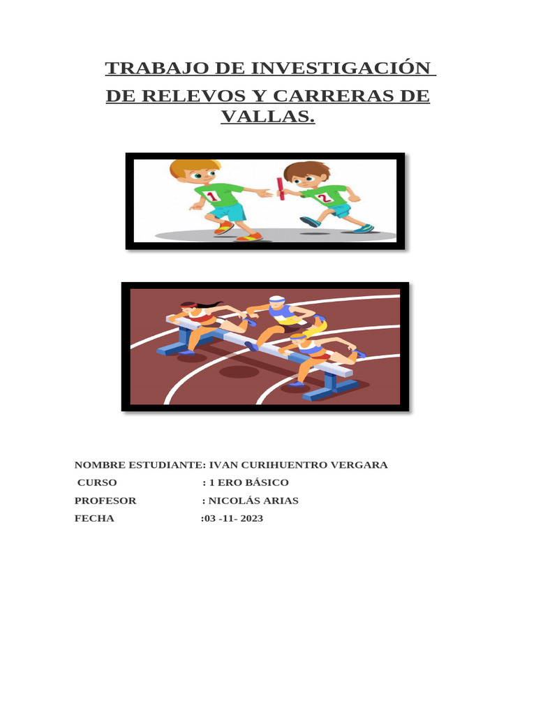 Tipos de Carreras de Fondo y Relevos | PDF | Deporte del atletismo