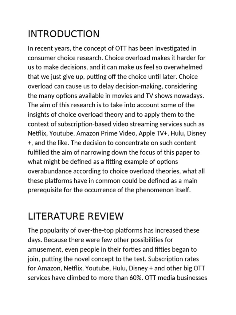 Introduction and Literature Review | PDF | Decision Making | Rationality