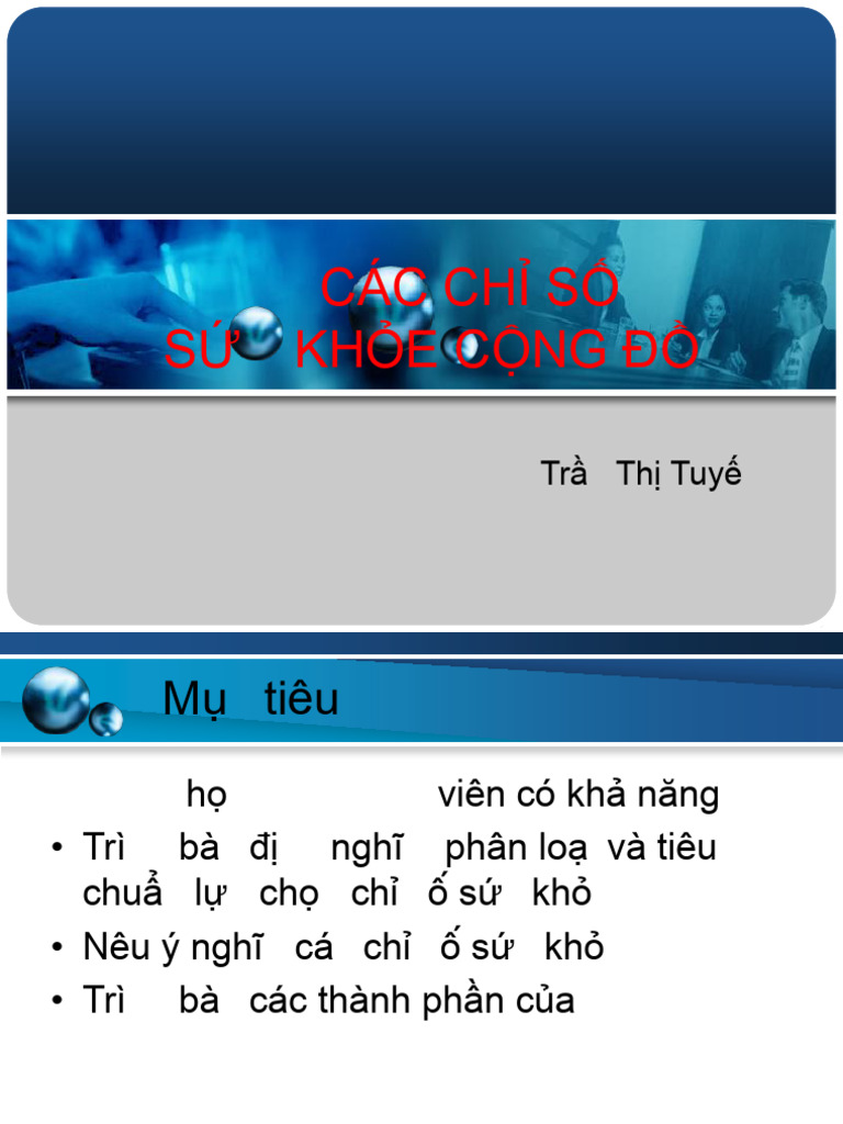 Chi So Suc Khoe | PDF