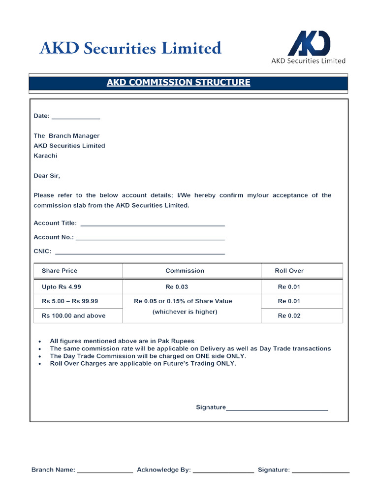 AKD Commission Structure | PDF