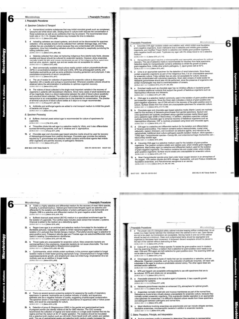 Bacte Boc 7th Ed Rationale | PDF