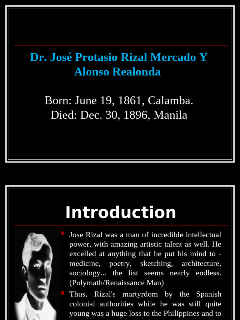 0. Biography of Jose Rizal | PDF | Philippines
