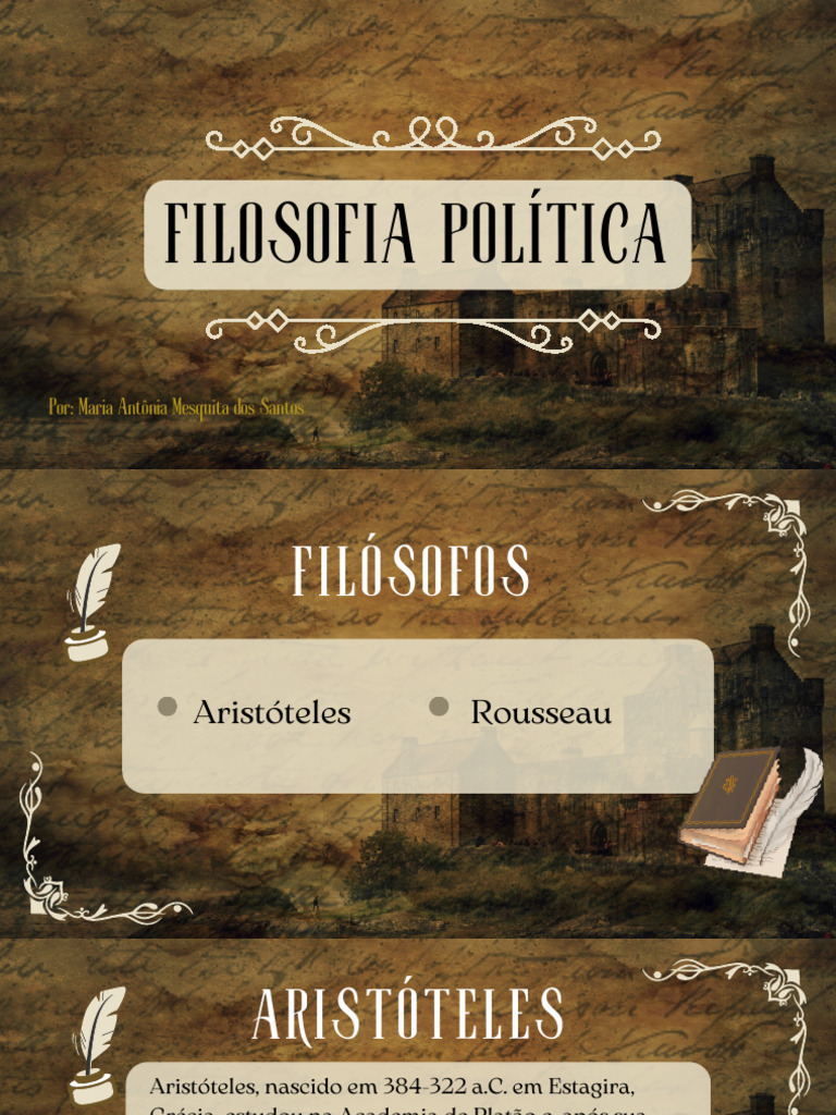 Filosofia Política Presentation - 20250226 - 065351 - 0000 | PDF | Jean ...