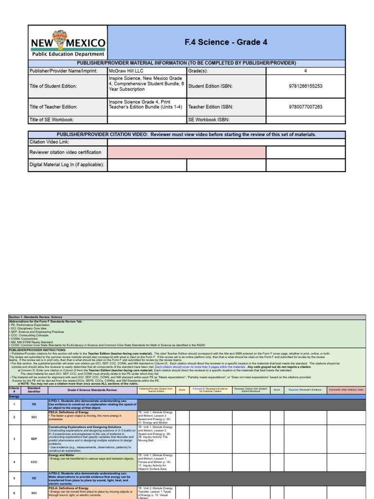 Grade 4 Inspire Science Overview | PDF | Waves | Heat
