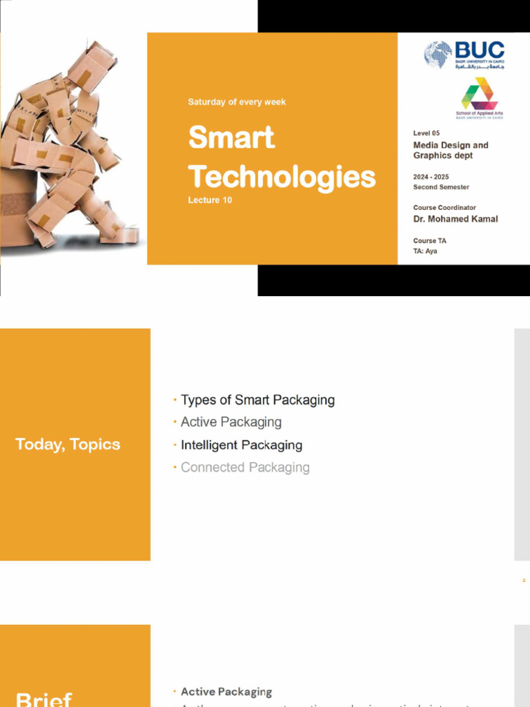 Lecture 05 Smart Packaging Technology Week 06 | PDF