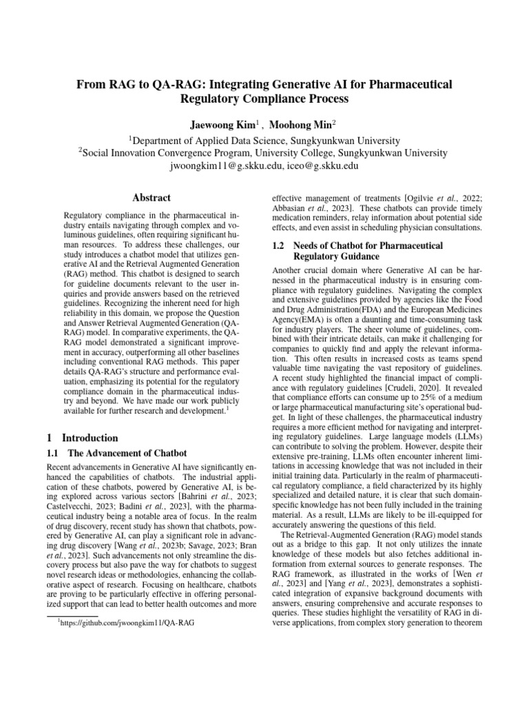 QA-RAG: AI for Pharma Compliance | PDF | Information Retrieval