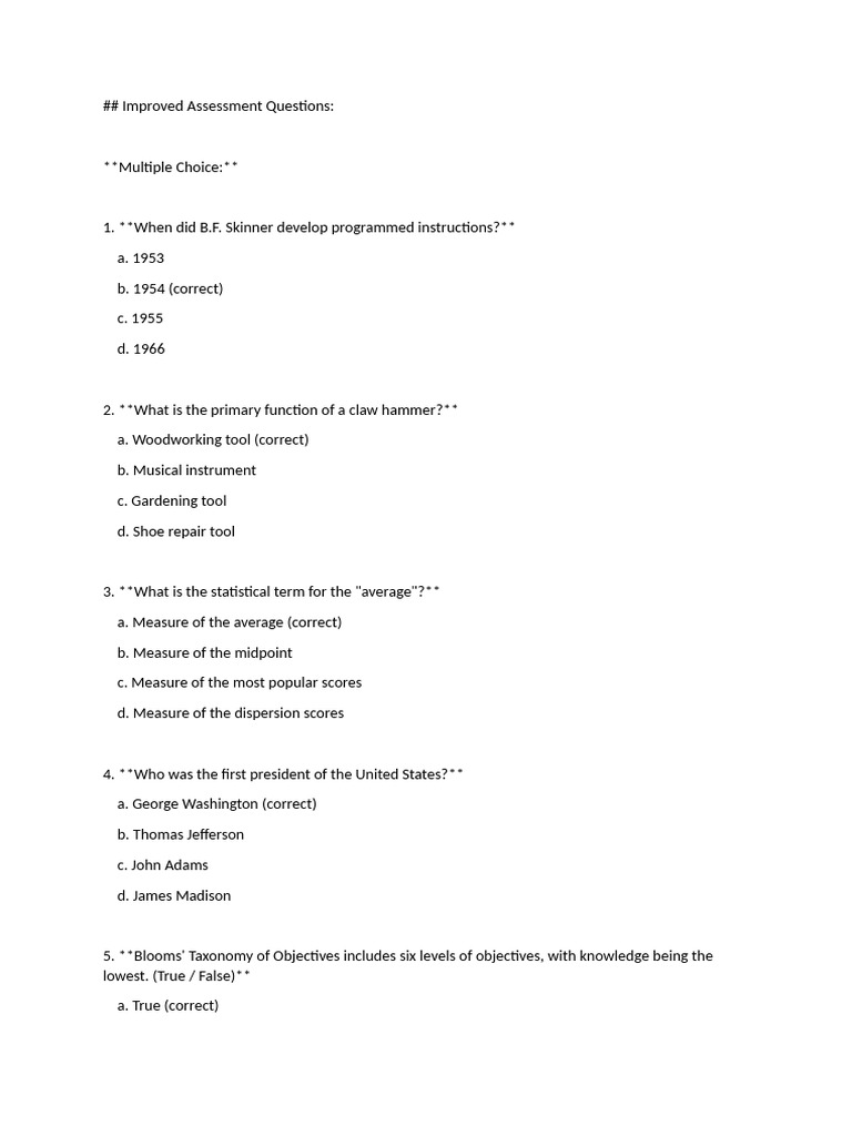 Effective Assessment Strategies Explained | PDF | Educational ...
