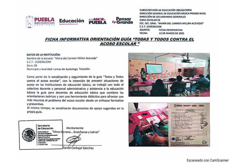 Todas y Todos Contra El Acoso Escolar 21des0123m | PDF