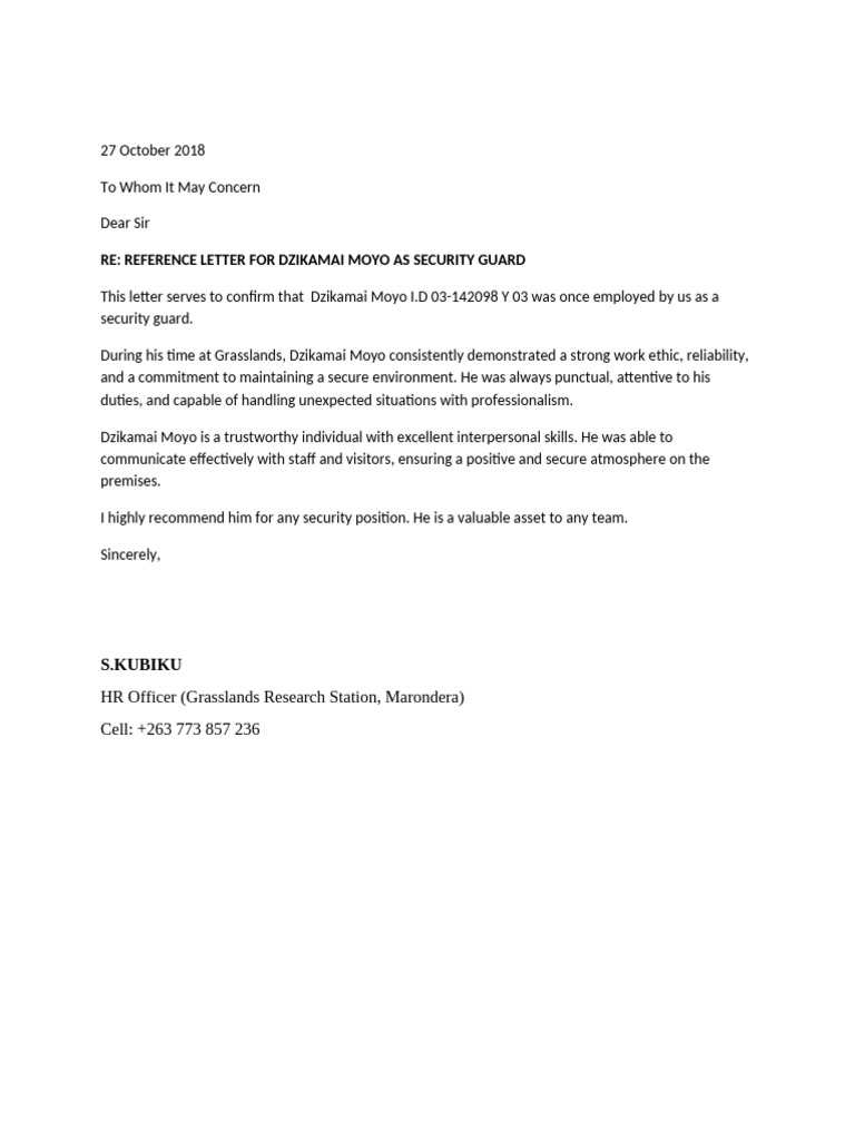Reference Letter Cv[1] | PDF