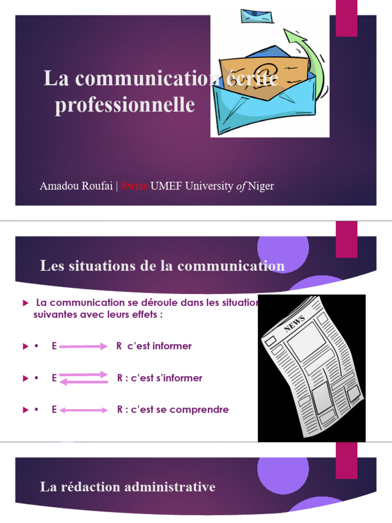 Techniques de communication écrite | PDF | la communication | Informations