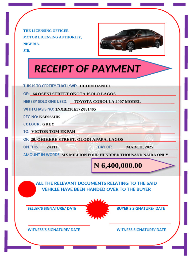 Receipt of Payment New 26 | PDF