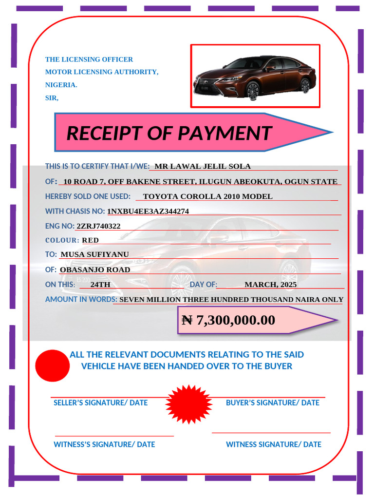 Receipt of Payment New 25 | PDF