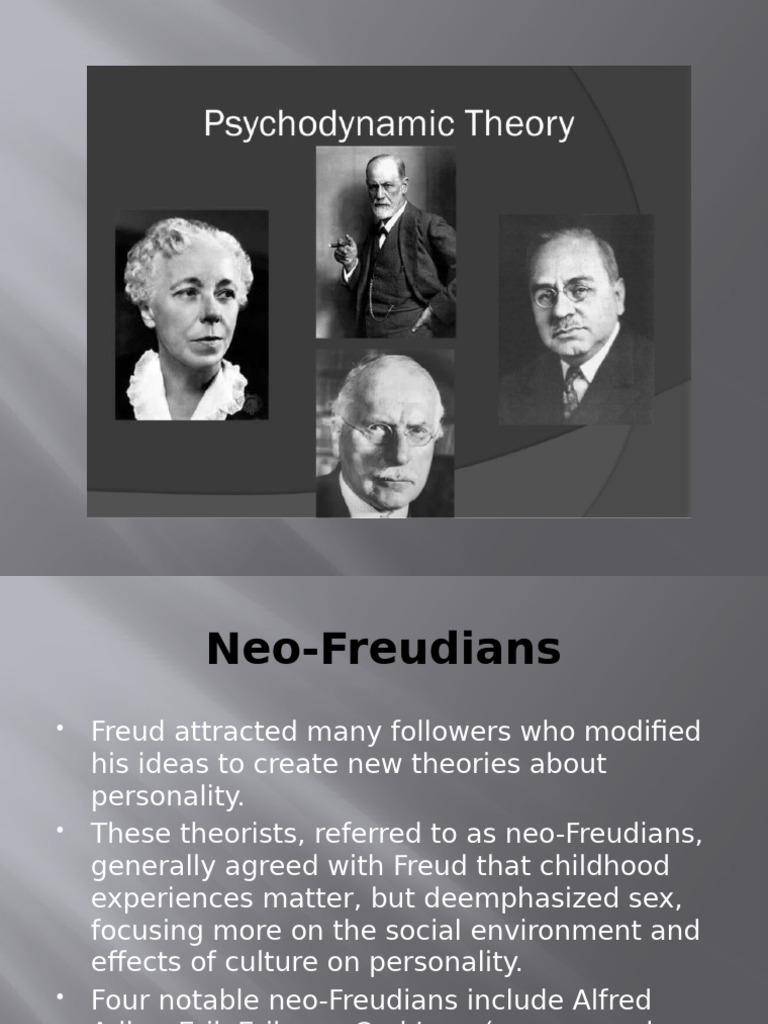 Overview of Neo-Freudian Theories | PDF | Carl Jung | Psychological ...