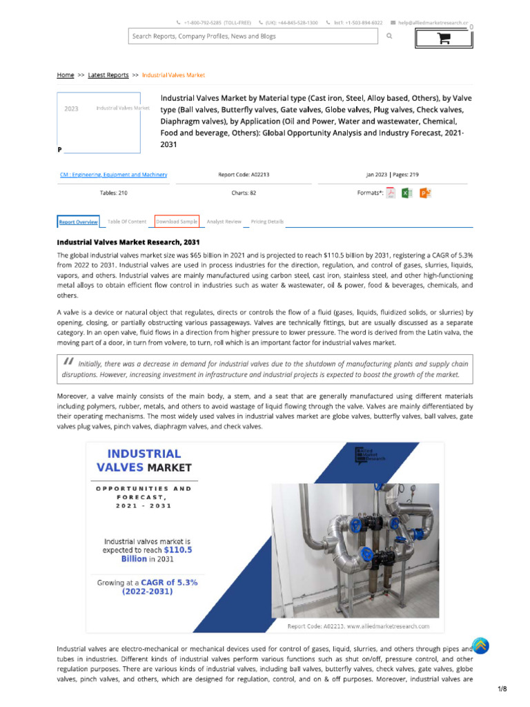 Industrial Valves Overview PDF | PDF