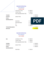 Heng Cham Nol Water Shop: Income Statement