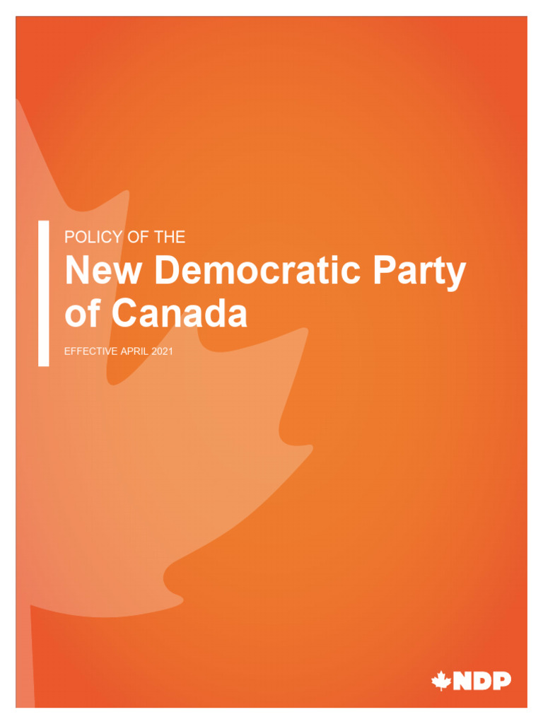 NDP Canada Policy: Green Economy & Jobs | PDF | Government Budget ...