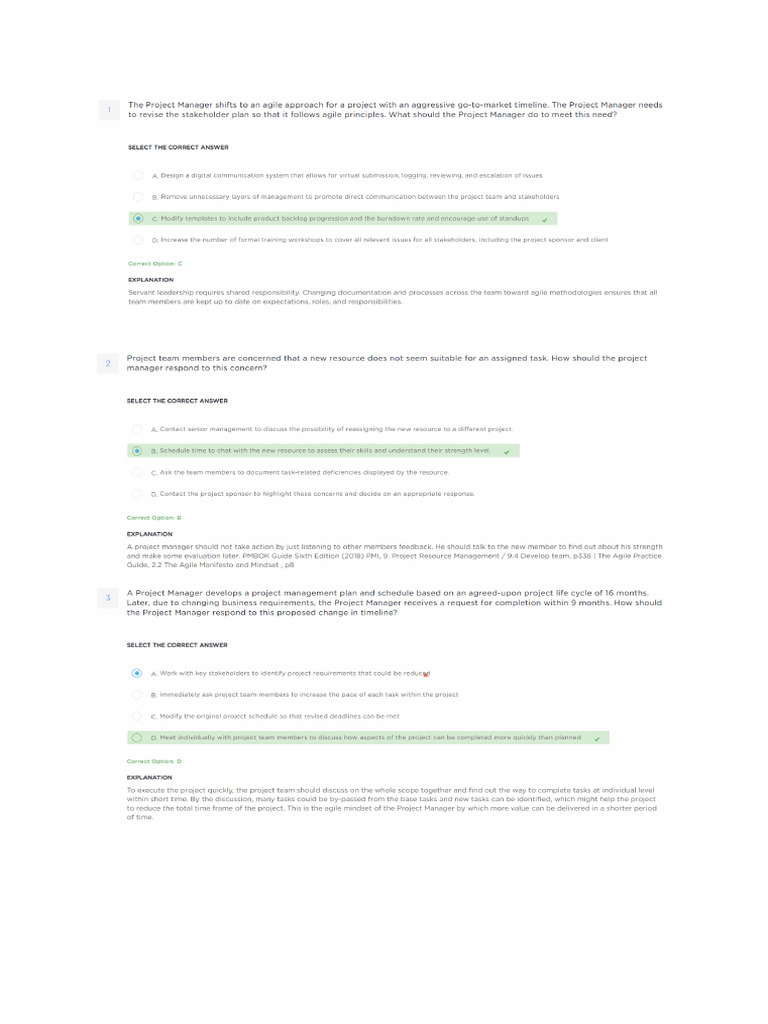 PMP Assessment | PDF