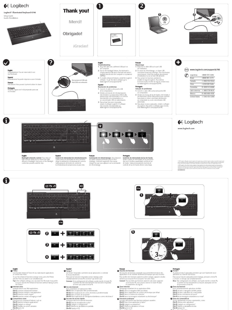 Guide d'installation Clavier K740 | PDF | Internet | Internet et Web