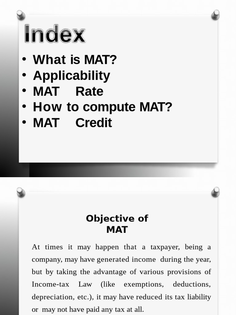 Computation of Tax Under MAT | PDF | Taxes | Income Tax