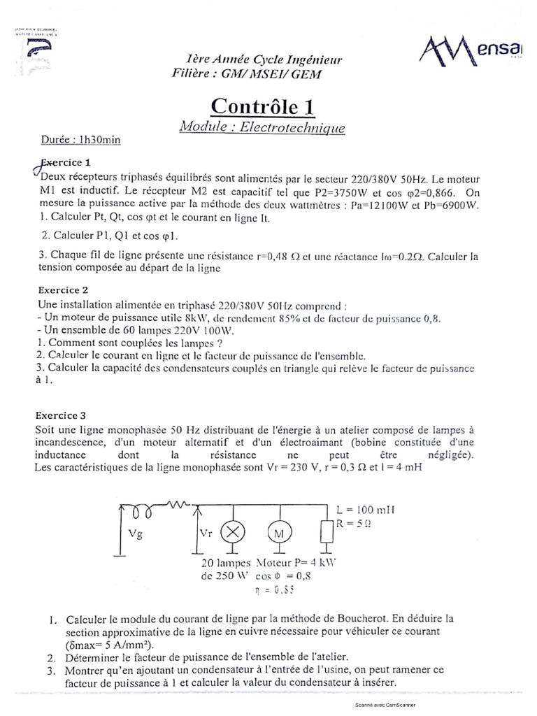 examens GEM et MSEI 2021_22 (1) | PDF