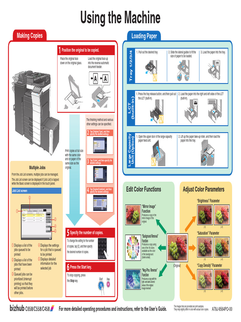 Bizhub C658 - C558 - C458 - Using The Machine - EN - A79J-9564PO-00 ...