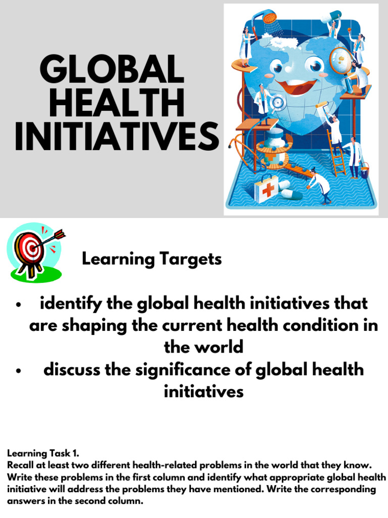 Key Global Health Initiatives Explained | PDF | Global Health | Health Care