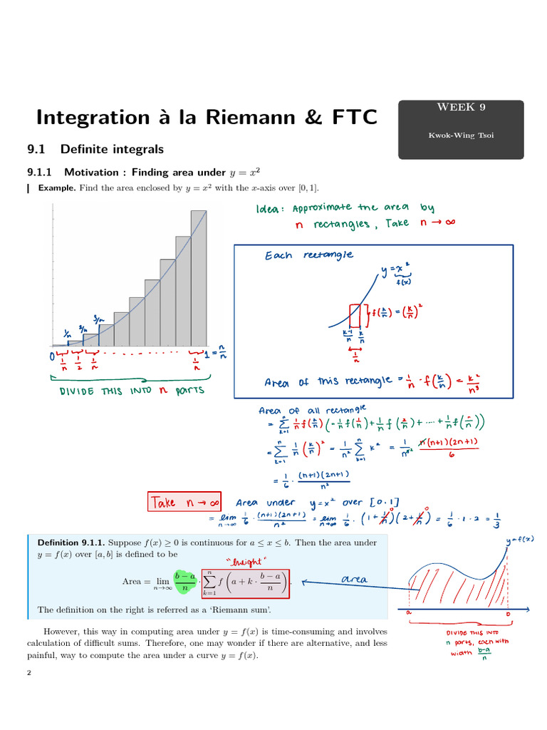 Indefinite Integrals and FTC Concepts | PDF | Integral | Area