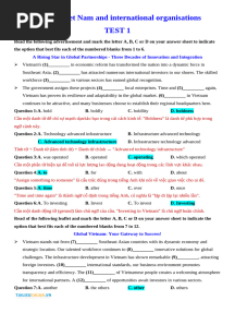 UNIT 7 GRADE 10 TEST 1 KEY