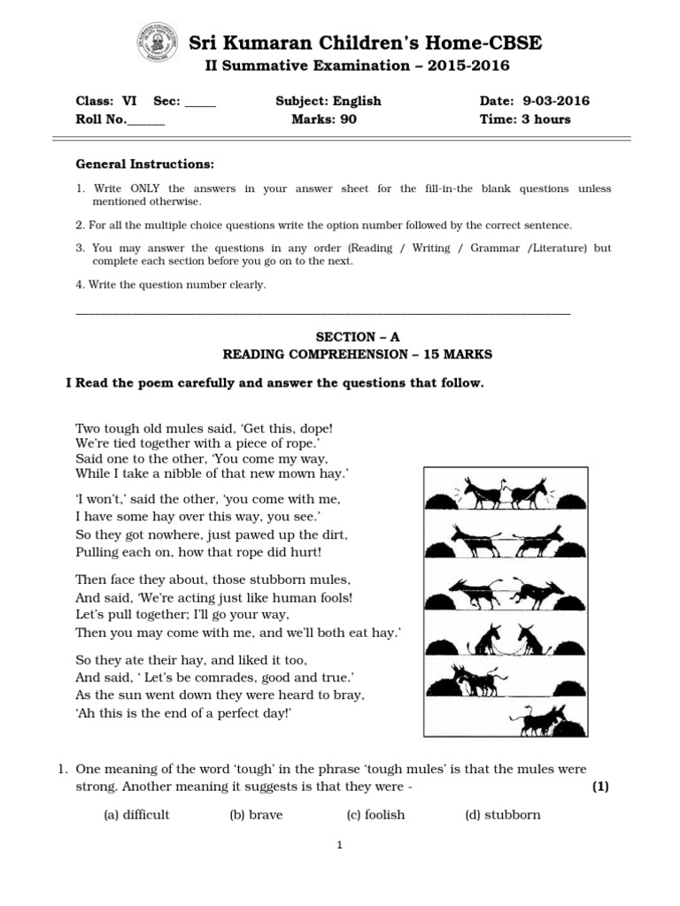 VI English Summative Exam 2016 | PDF | Grand Canyon | Canyon