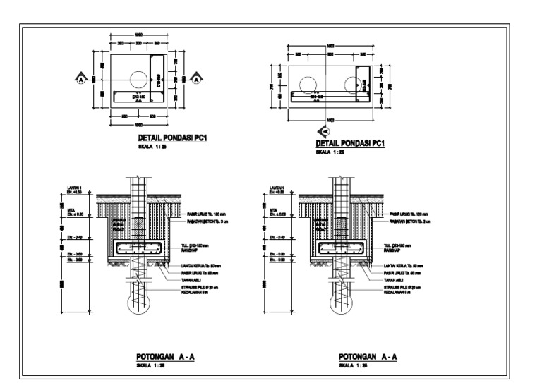 Detail Pondasi | PDF
