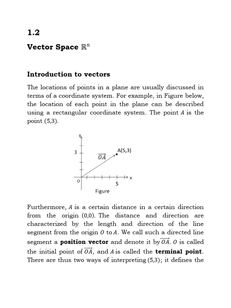 Vectors in ℝ²: Basics and Operations | PDF | Basis (Linear Algebra ...