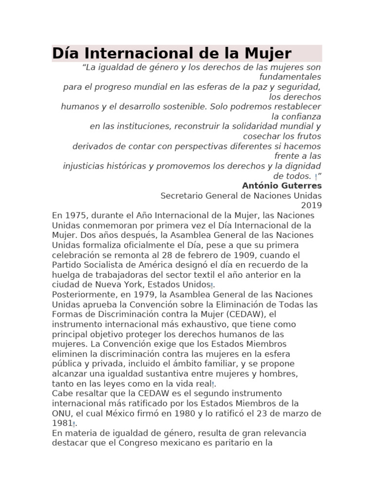 Igualdad de Género y Derechos de la Mujer | PDF | Igualdad de género ...
