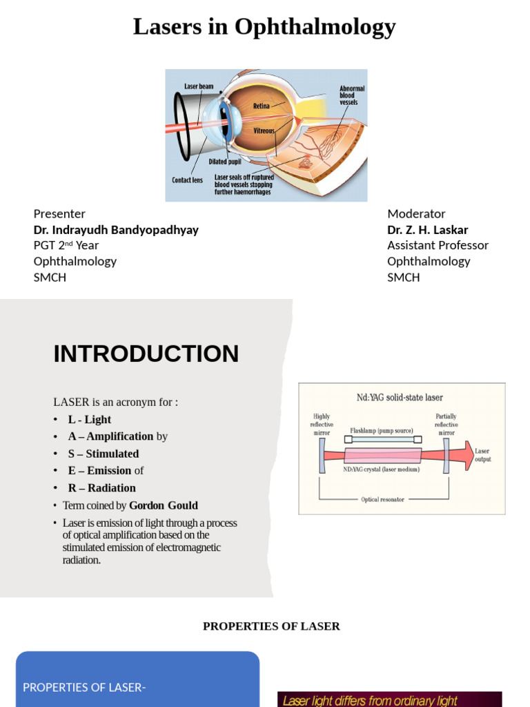 Lasers in Ophthalmology Overview | PDF | Laser | Glaucoma