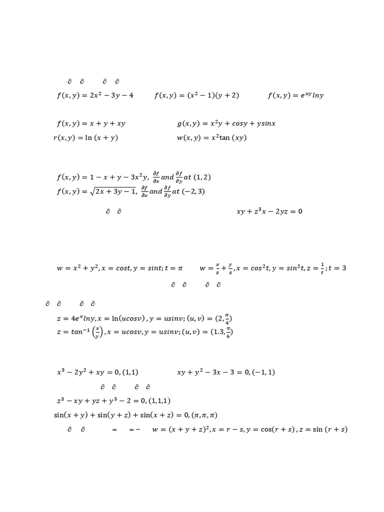 Calculus 2_seminar 9 | PDF | Derivative | Function (Mathematics)