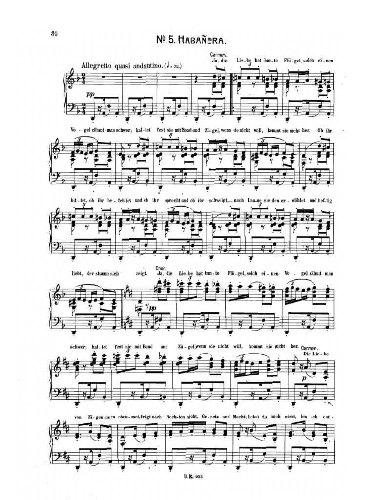 Carmen Habanera Análisis Pdf