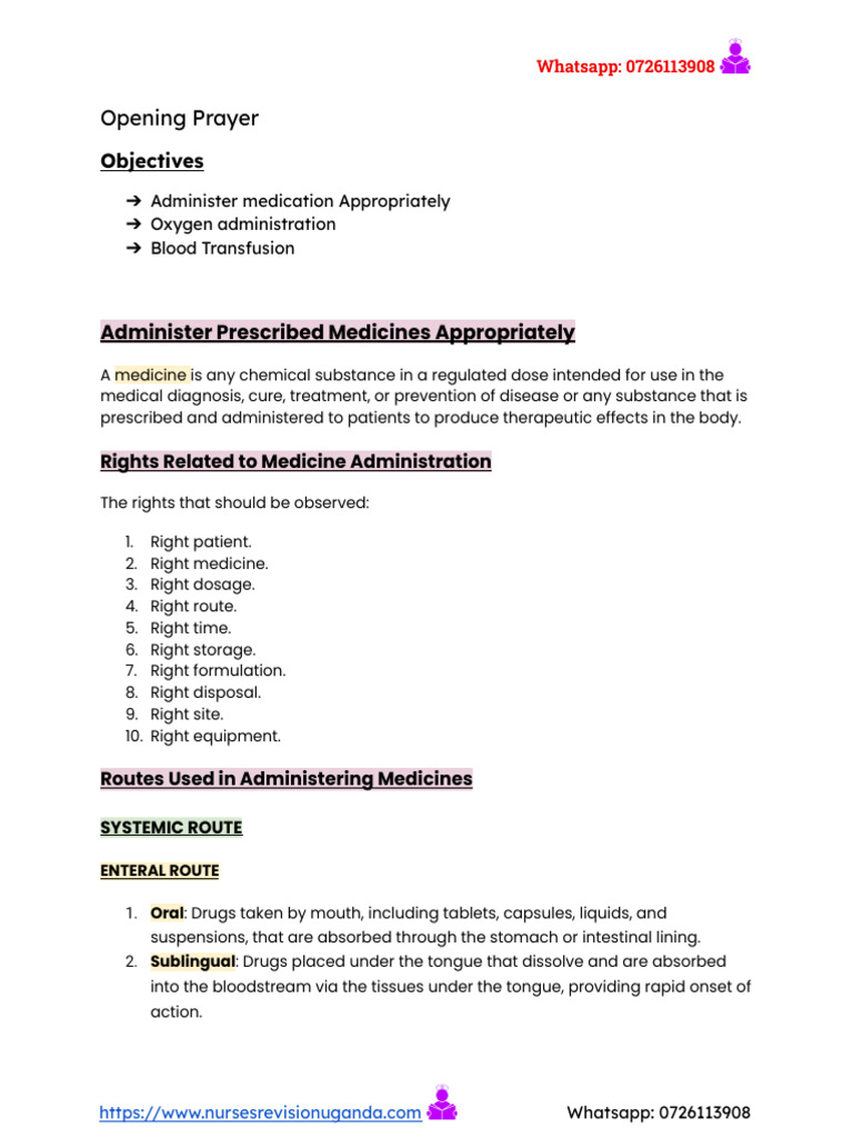 Medication Administration Guidelines | PDF | Injection (Medicine ...