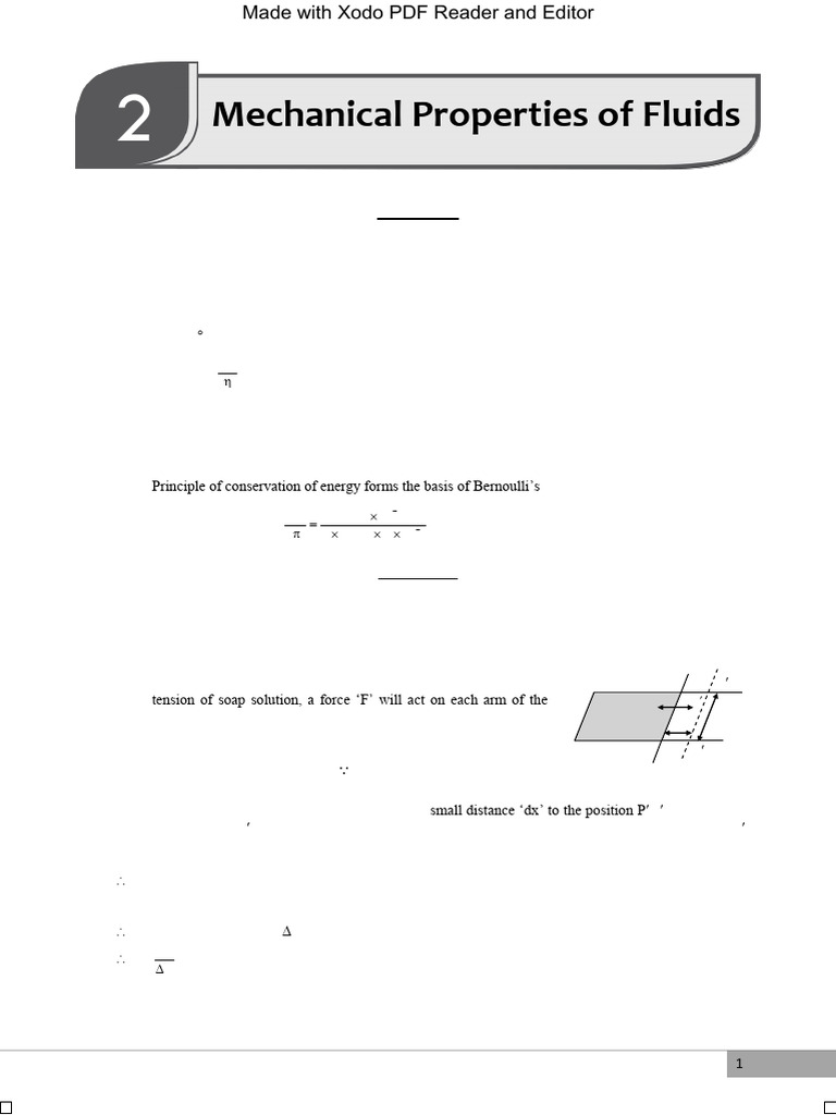 Mechanical Properties of Fluids Exercise | PDF | Pressure | Fluid Dynamics