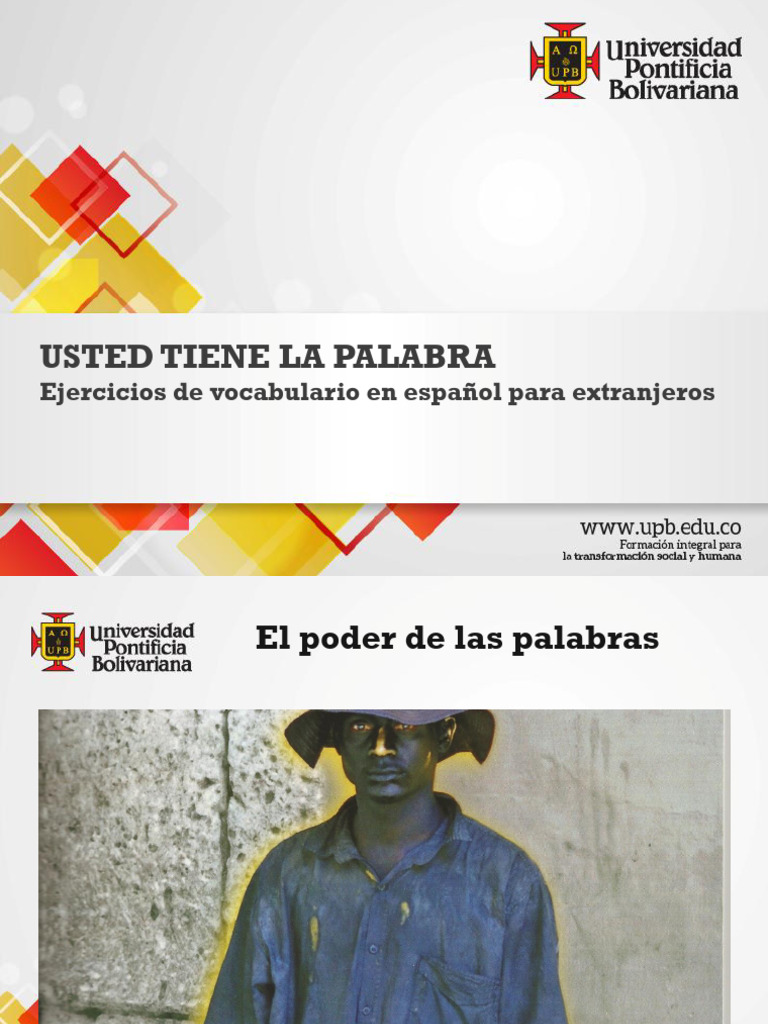Usted Tiene La Palabra-Cepex | PDF | Lengua española | Aprendizaje