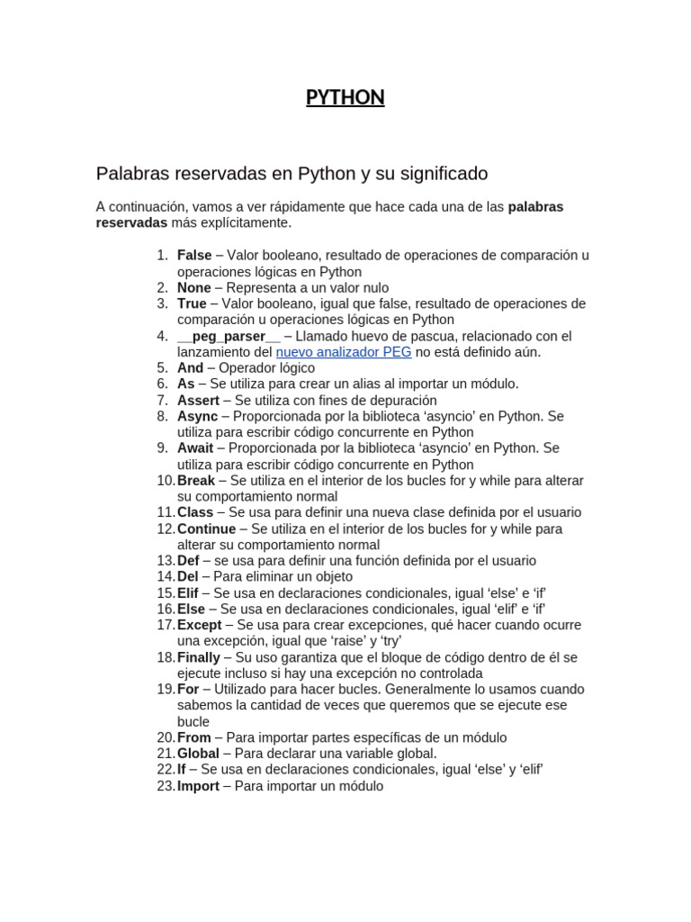 PYTHON | PDF | Python (lenguaje de programación) | Ingeniería de software