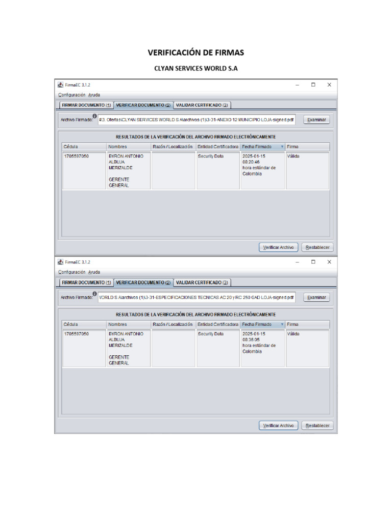Verificación de Firmas-signed | PDF