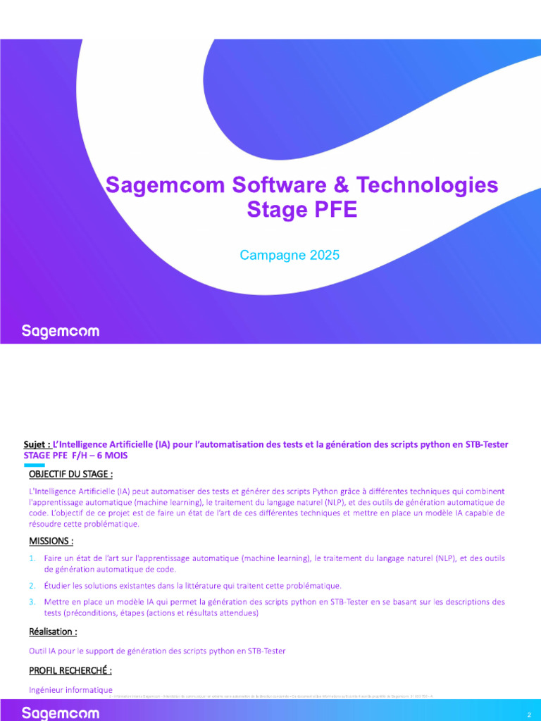 Sujet Pfe AVS | PDF